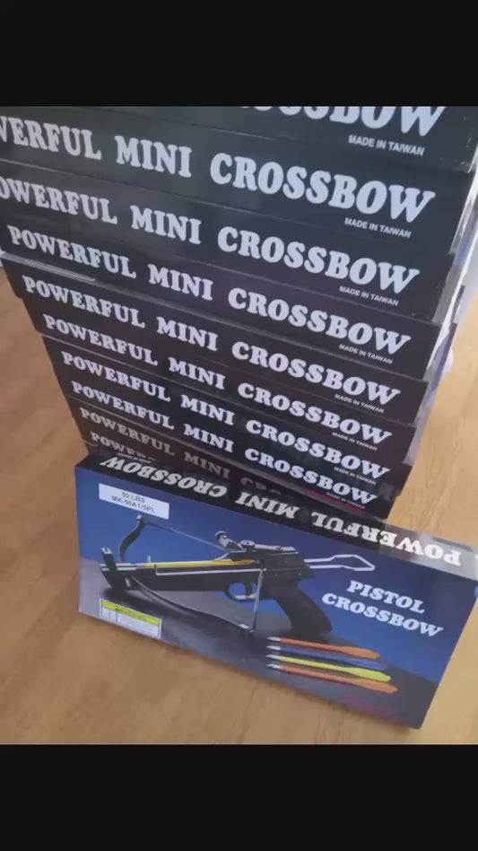 50lb pistol crossbow with arrows